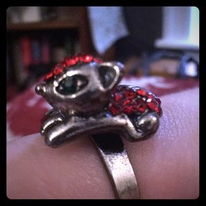 Red Fox Adjustable Ring